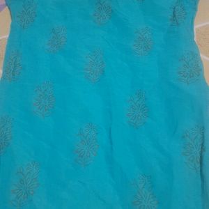 Beautiful Teal Blue Kurti