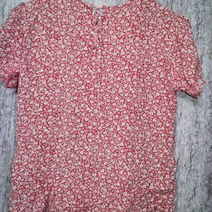 Floral Pattern Top For Women's