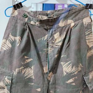 Military Print Cargo Pants