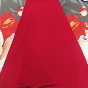 Red Midi Skirt