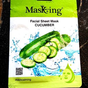 Masking Calming Cucumber 🥒face Sheet Mask