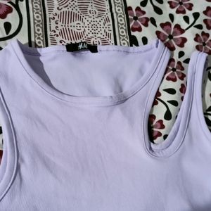 Lavender Colour Tank Top