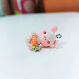 Carrot Bunny Charm