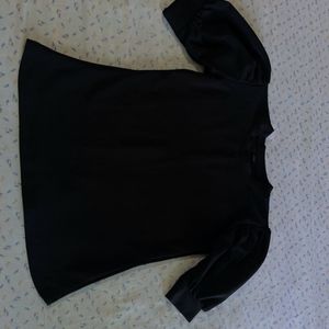 Black Top With Smart Sleeves