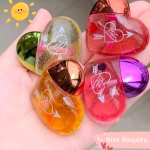 COMBO OF HEART  LIP GLOSS (TINTED)