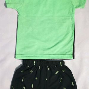 Baby T-shirt And Half Pant