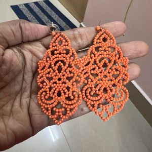 Orange Earring