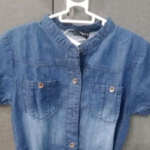 Girl's Denim Dress 6-8 Years