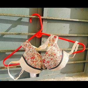 Luxury Black Bra &Multicolour Peach