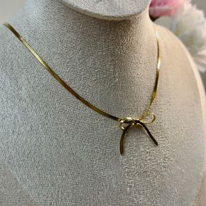 Bows Neckchain Anti-tarnish💗