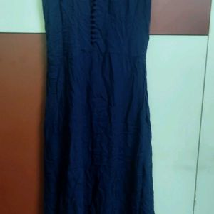 Navy Blue Gown With Shrug