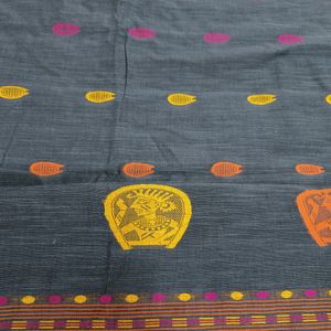 New Handloom Cotton Premium Quality Saree With BP