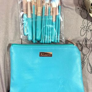 15 Makeup Brushes With Pouch