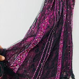 Elegent Purple Cocktail Gown