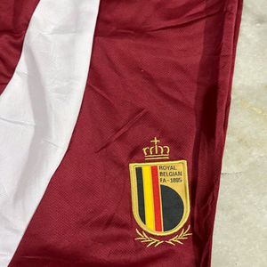 ADIDAS BELGIUM MAROON SHORTS