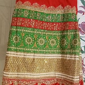 Red Lahenga With Dupatta