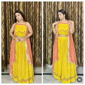 Yellow Colored 3 Piece Set