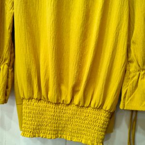 Stylish Yellow Bollon Top (Women)