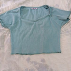 Sea Green Crop Top