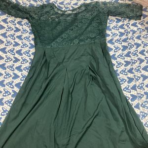 Green Net Frock