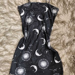 Shein Whimsy Goth Print Dress