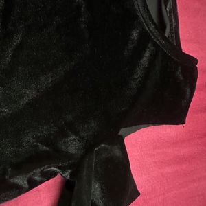 ONLY black velvet top