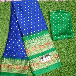 Beautiful Foil Print Saree Trending Sarees