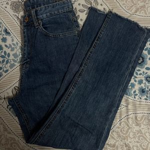 High Waist Straight Fit Jeans