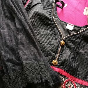 Black Anarkali Kurti