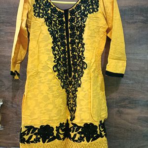 Kurta With Chudidaar And Dupatta