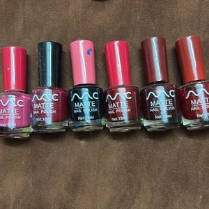 6 Nail Polish Full New Never Used Super Condition