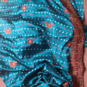 Peacock Colour Saree