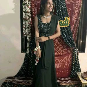 Ethnic Green Lehenga