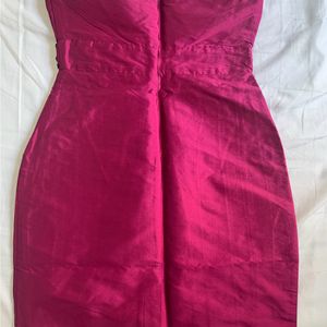 Magenta Silk Dress