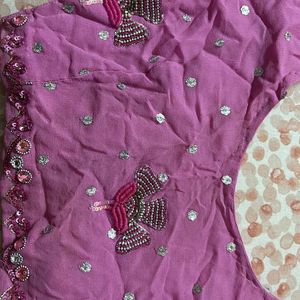 Saree Blouse Pink Color