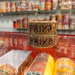 Famous Lahthi customize Name And Photo Lac Bangles