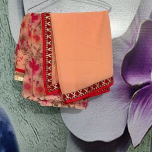 Trendy Floral Printed Saree