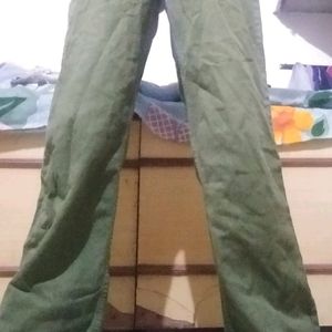 Army Green High Waist Baggy Jeans Or Pants