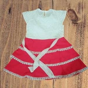 White And Red Frock