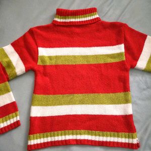 Red Sweater Striped