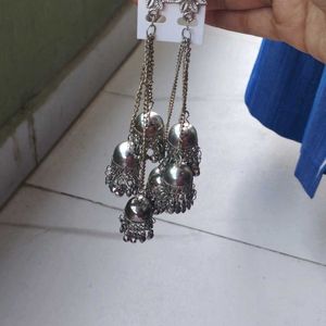 3 layer jhunki drop earings