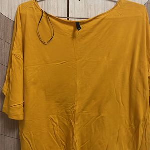 Mustard Oversize Top