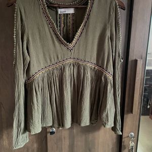 Vero Moda Olive Green Colour Top