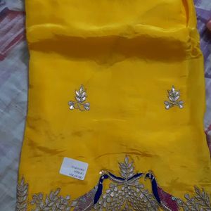 Karwachauth Special Pure Upada Suit With Handwork