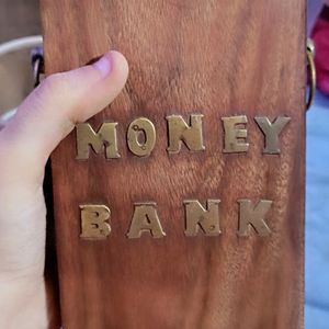 Pure Wooden Money Bank