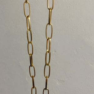 Elongated Gold Chain