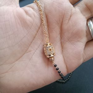 Mangalsutra.. With Golden,Black And Daimonds