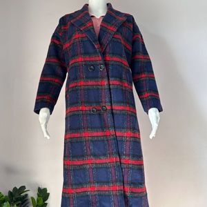 Plaid Overcoat FIXED PRICE