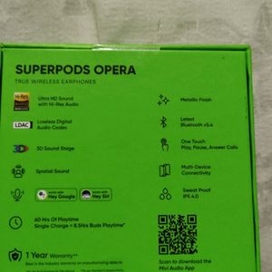 (UNOPENED) MIVI SUPERPODS OPERA WITH INVOICE