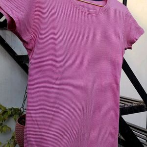 Beautiful Pink Colour Tee-shirt For Girls